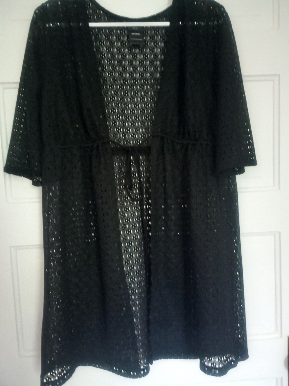 Catalina Black Crochet Top